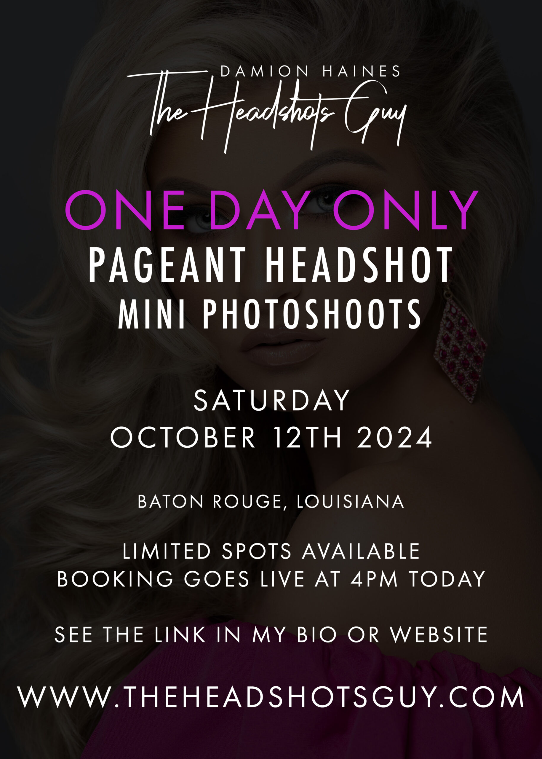 Pageant Headshot Mini Photoshoots